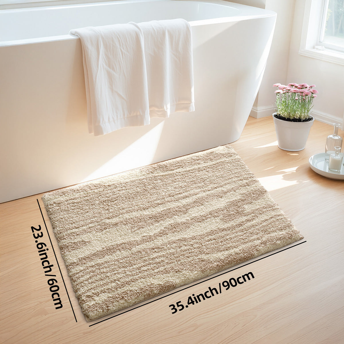23,6x35,4 Pouces/60x90cm / Grain de Bois Naturel