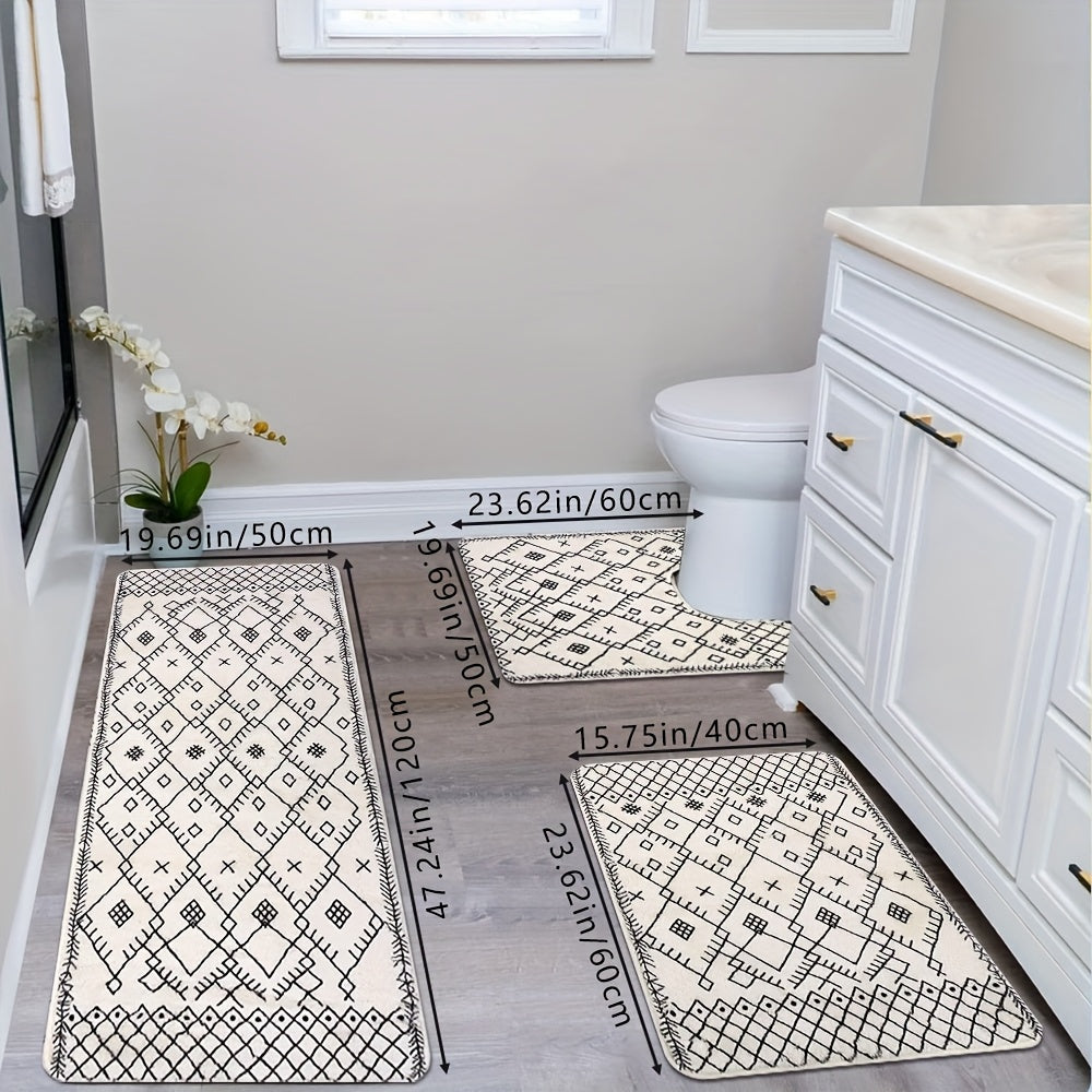 Tapis de salle de bain berbère, ensemble