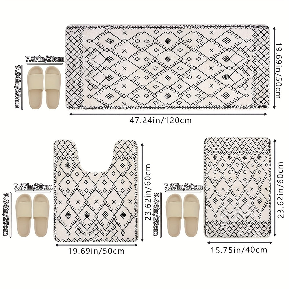 Tapis de salle de bain berbère, ensemble