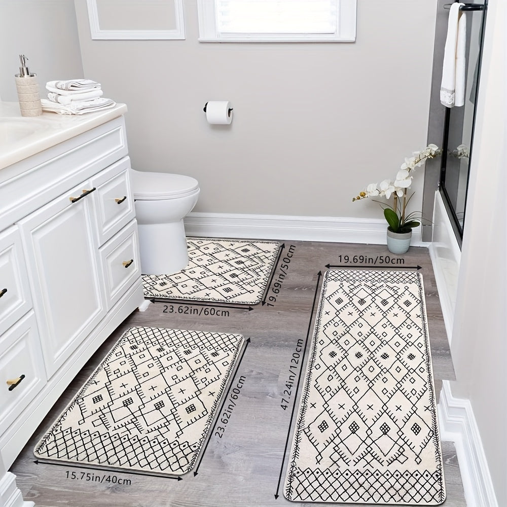 Tapis de salle de bain berbère, ensemble