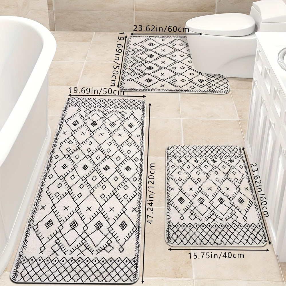 Tapis de salle de bain berbère, ensemble