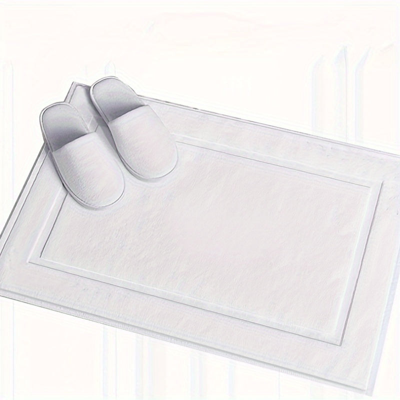 Tapis de salle de bain hôtel, coton jacquard