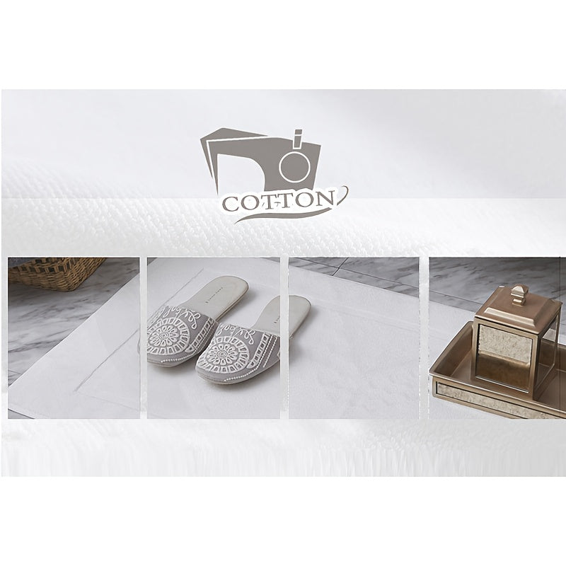 Tapis de salle de bain hôtel, coton jacquard