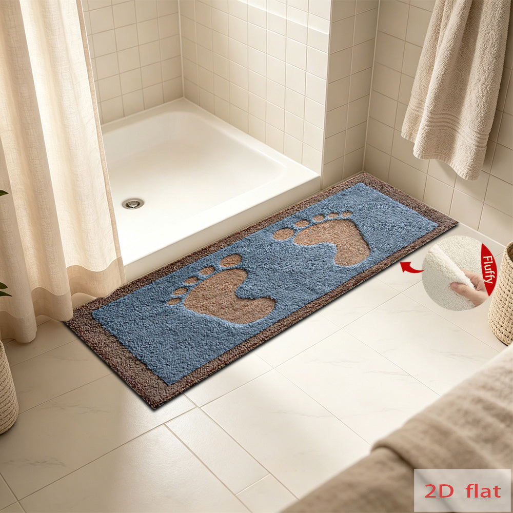 Tapis de salle de bain, dos TPR plein