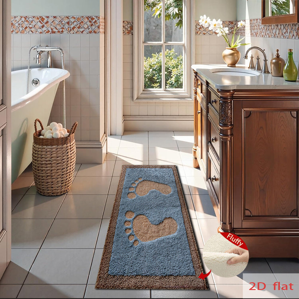 Tapis de salle de bain, dos TPR plein
