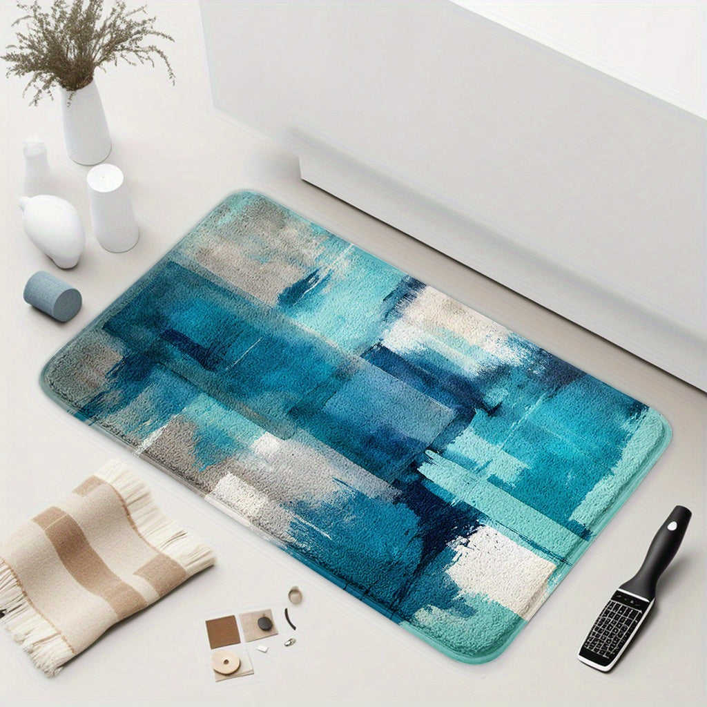 Tapis de salle de bain, aquarelle et blocs
