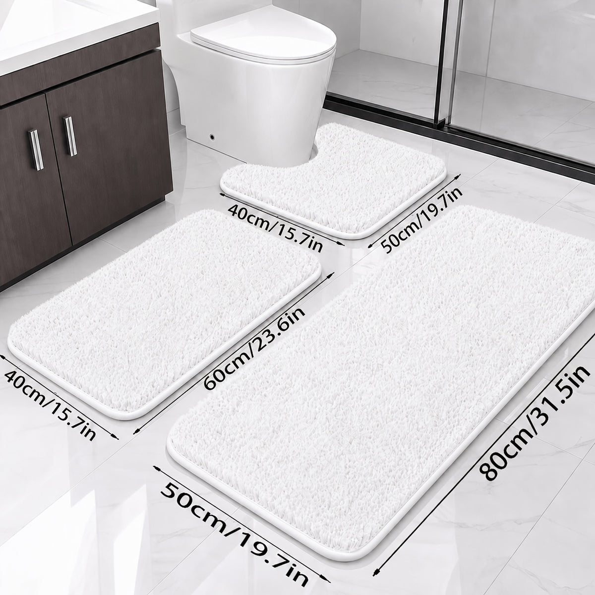 Blanc Bouclé / 40*50+40*60+50*80cm = 10000cm