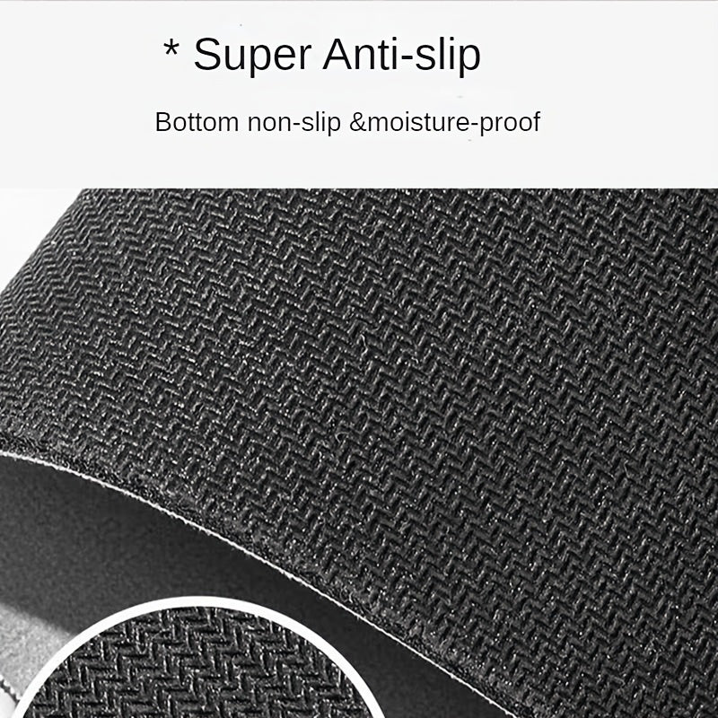 Tapis de salle de bain en diatomite pliable, toile aspect lin