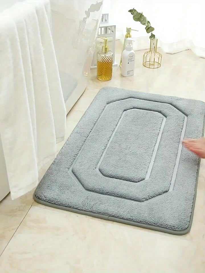 Tapis de salle de bain velours coupé, six teintes sourdes