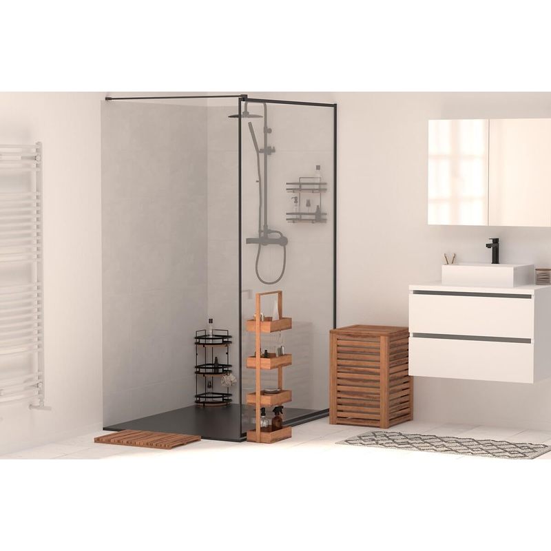 Tapis de salle de bain en acacia certifié FSC