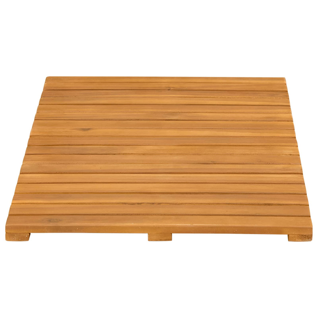 Tapis de bain caillebotis en bois massif verni, 3 formats