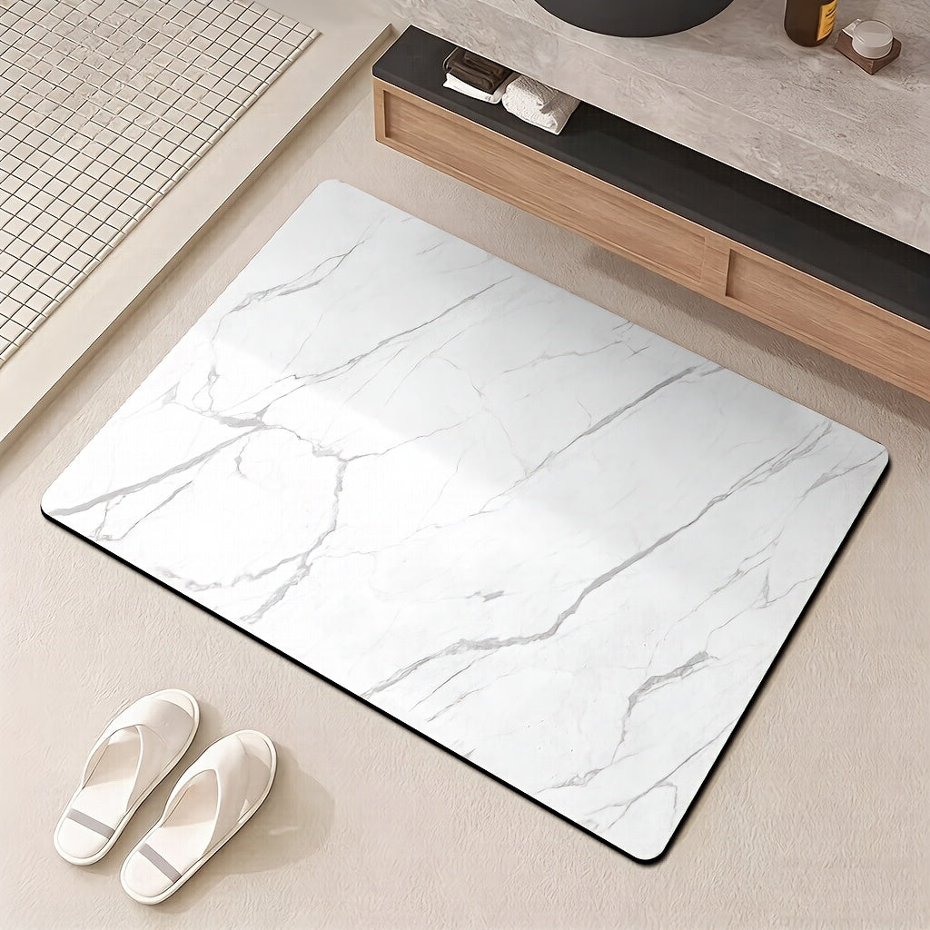 Tapis de salle de bain caoutchouc marbre, 2 200 g/m²