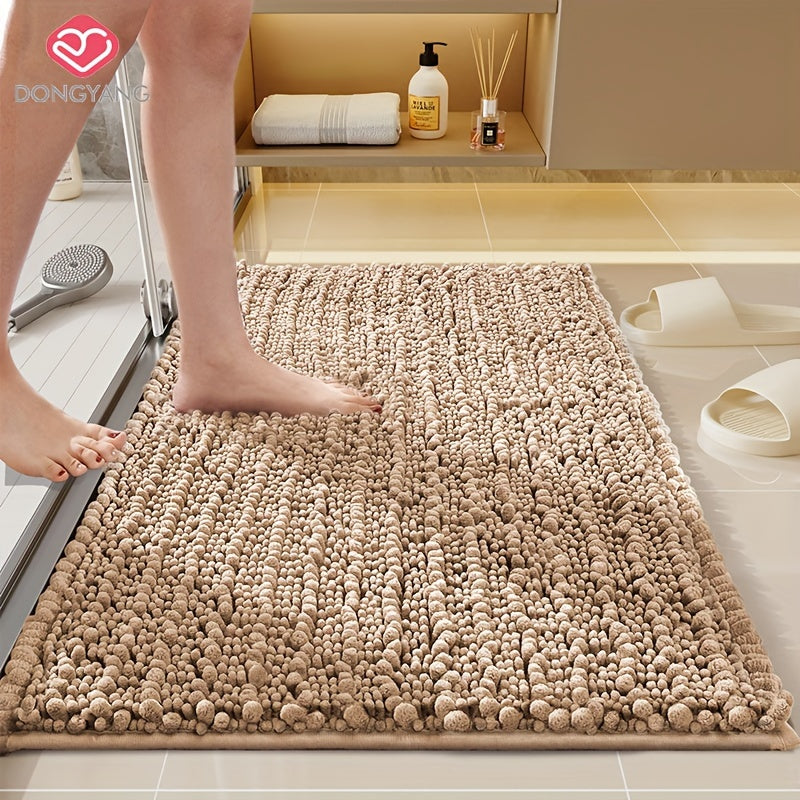 Tapis de salle de bain chenille épais, doux et absorbant
