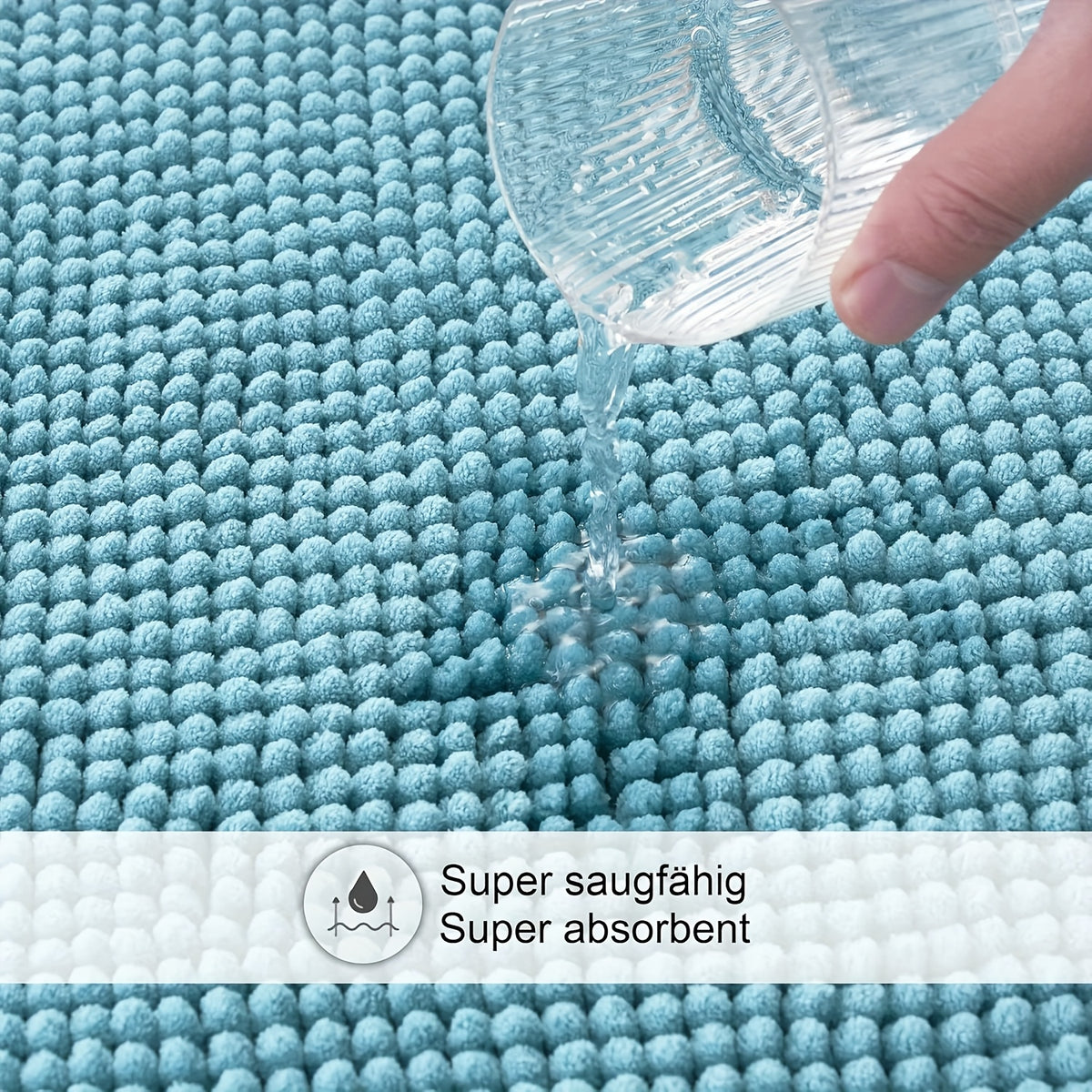 Tapis de salle de bain chenille épaisse