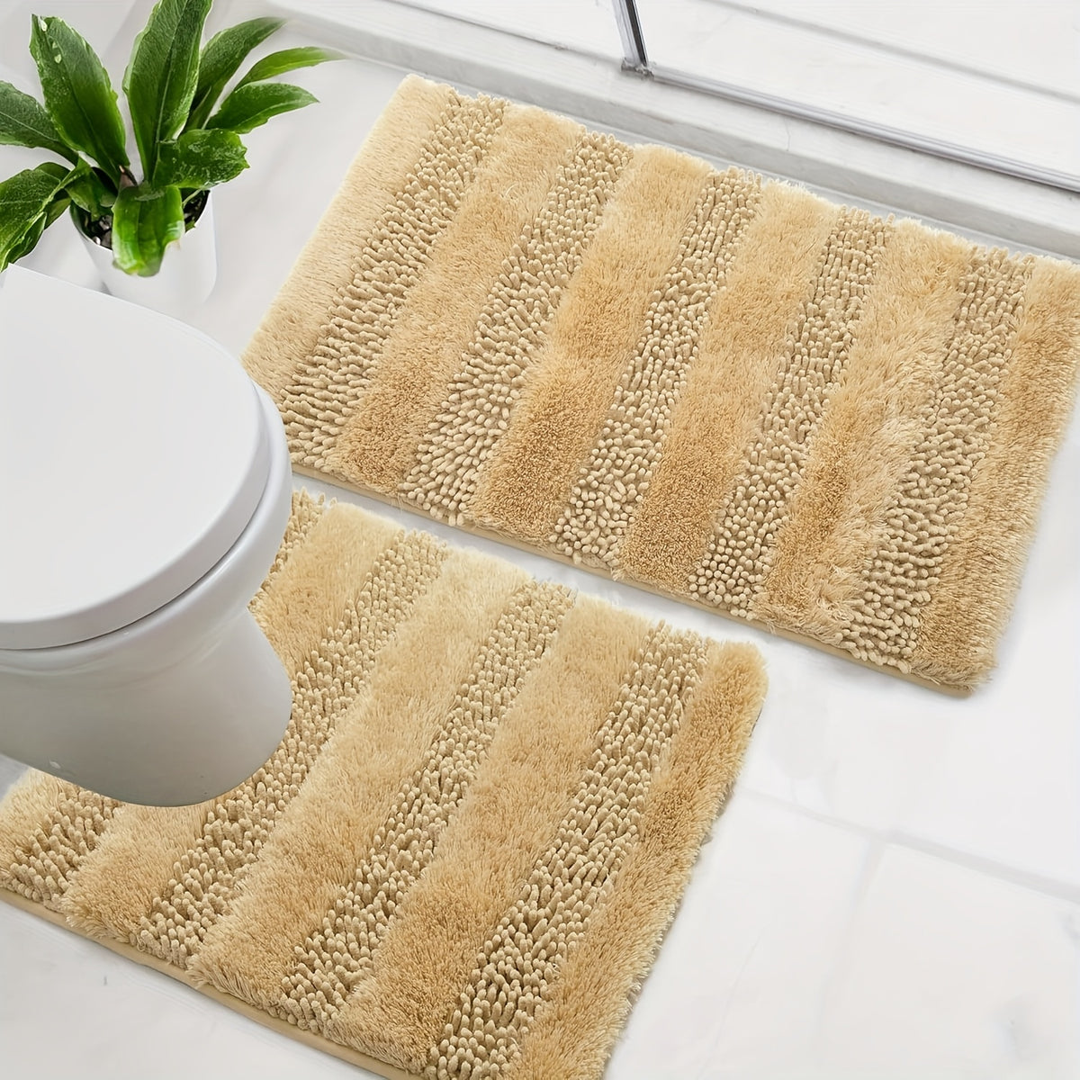 Beige / 50,8 cm x 81,28 cm + Forme en U 60,96 cm x 50,8 cm