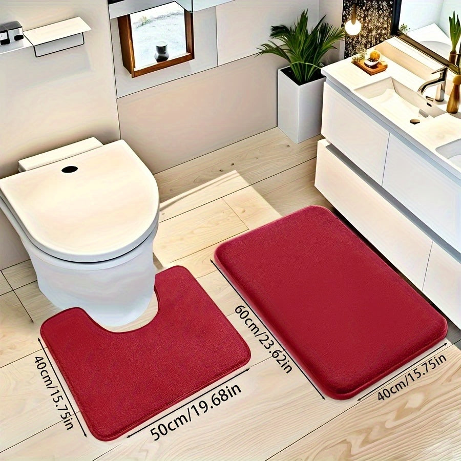 couleur bordeaux / 40 * 60 + 40 * 50cm