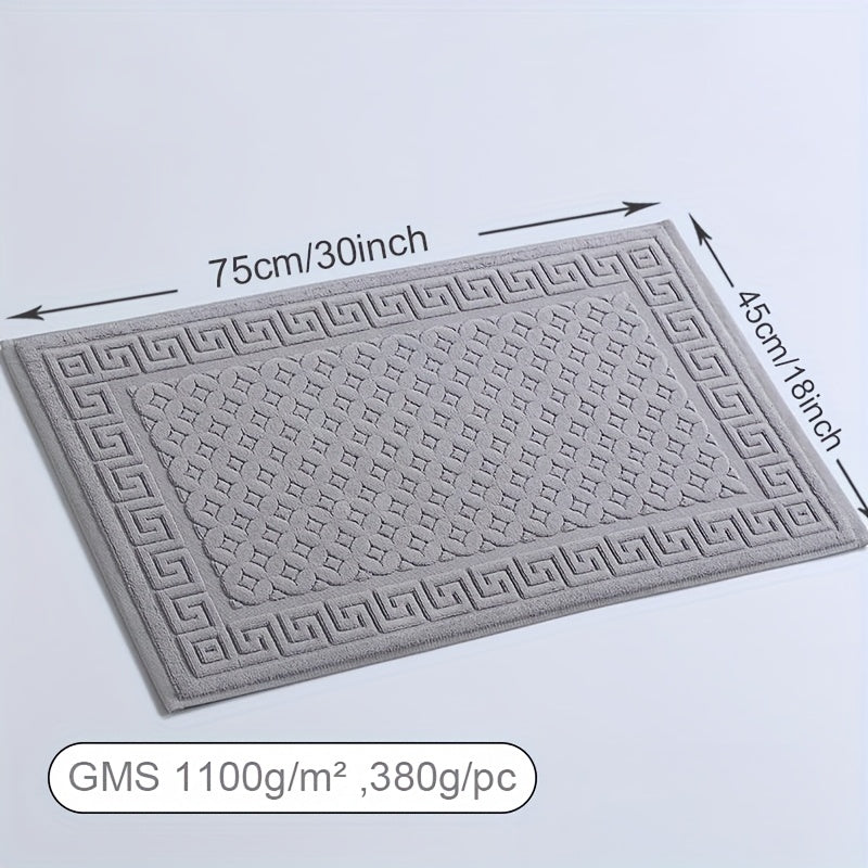 Tapis de salle de bain coton 1125 g, deux dessins