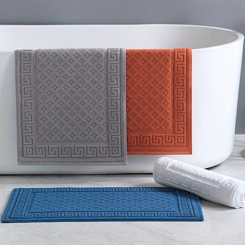Tapis de salle de bain coton 1125 g, deux dessins