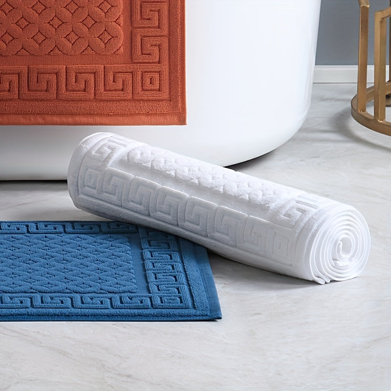 Tapis de salle de bain coton 1125 g, deux dessins