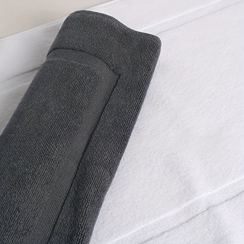 Tapis de salle de bain en coton, duo de 2 teintes