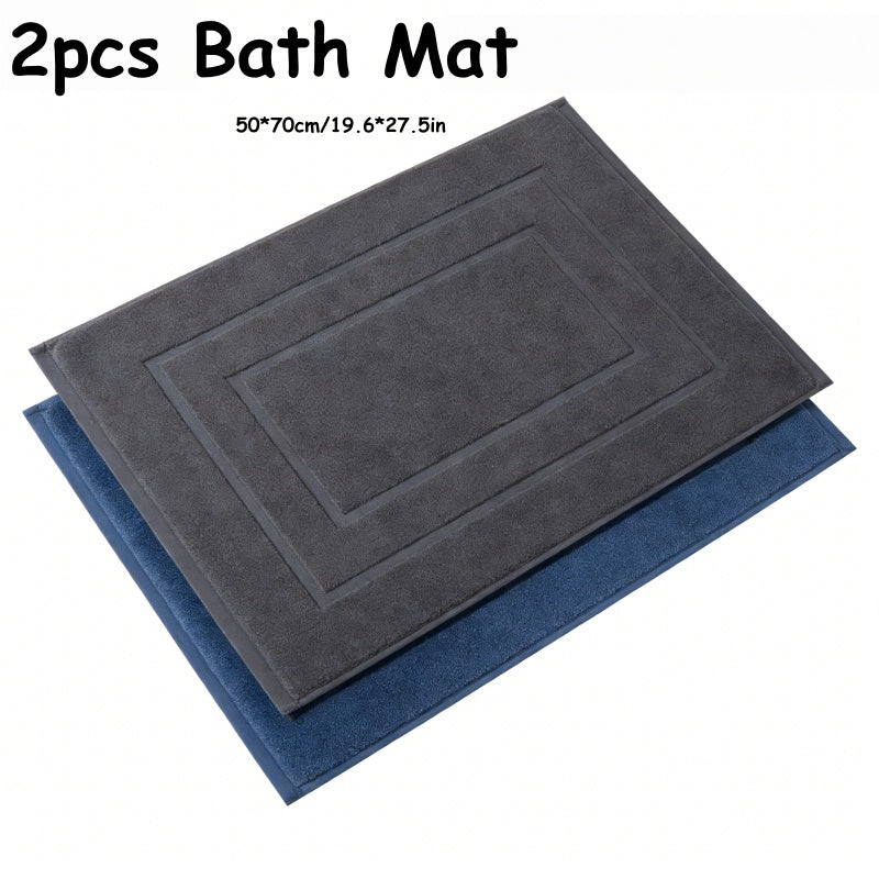 2 pièces 50*70cm / Bleu + Gris Foncé