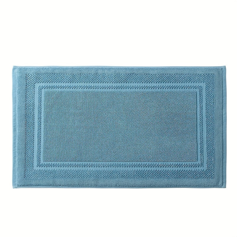 Tapis de salle de bain 100 % coton éponge, esprit hôtel