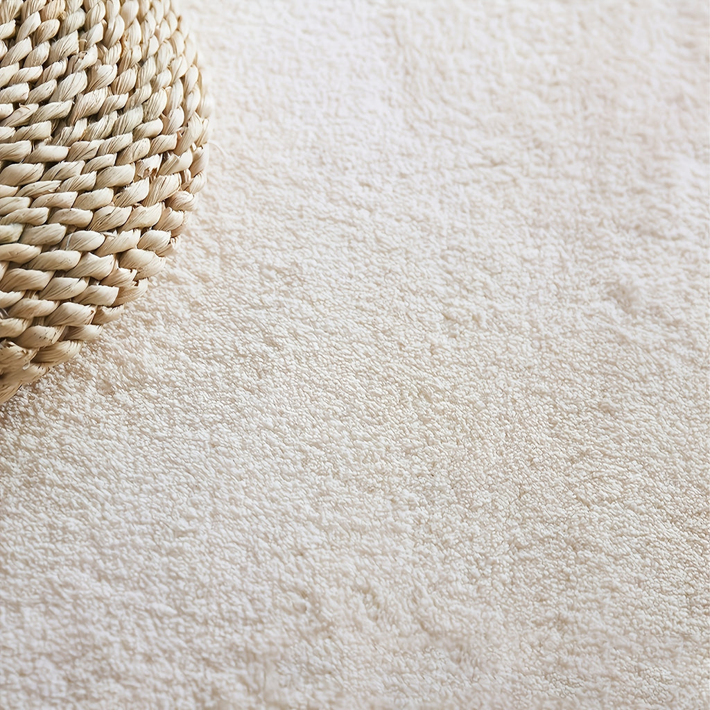 Tapis de salle de bain en velours bouclé ultra-doux