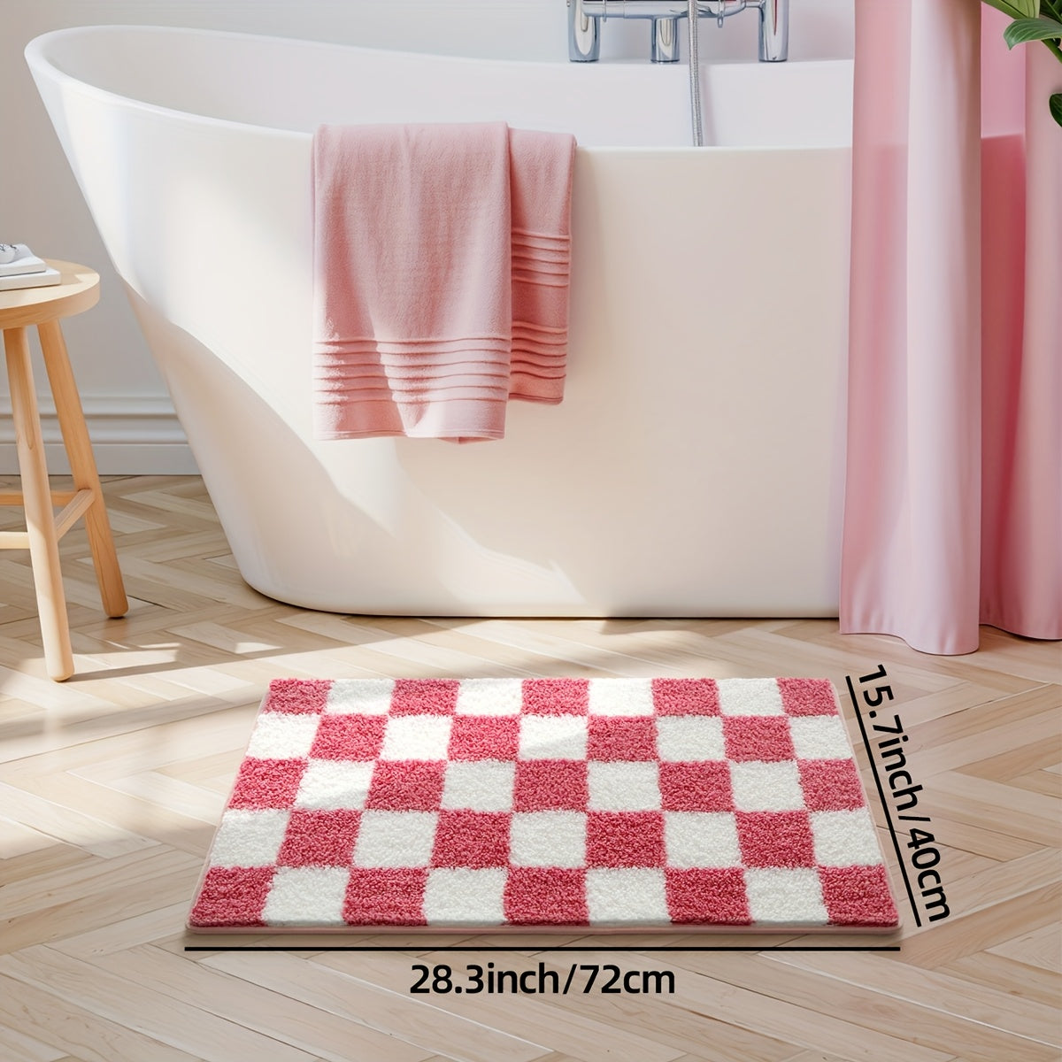 ZR Échecs Amusants Grille-Rose / 15,7x28,3 pouces / 40x72 cm