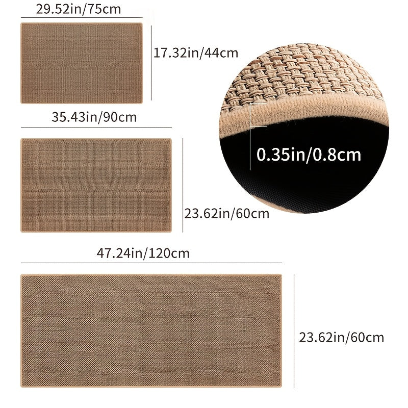 Tapis de salle de bain damier tressé, 2250 g/m²