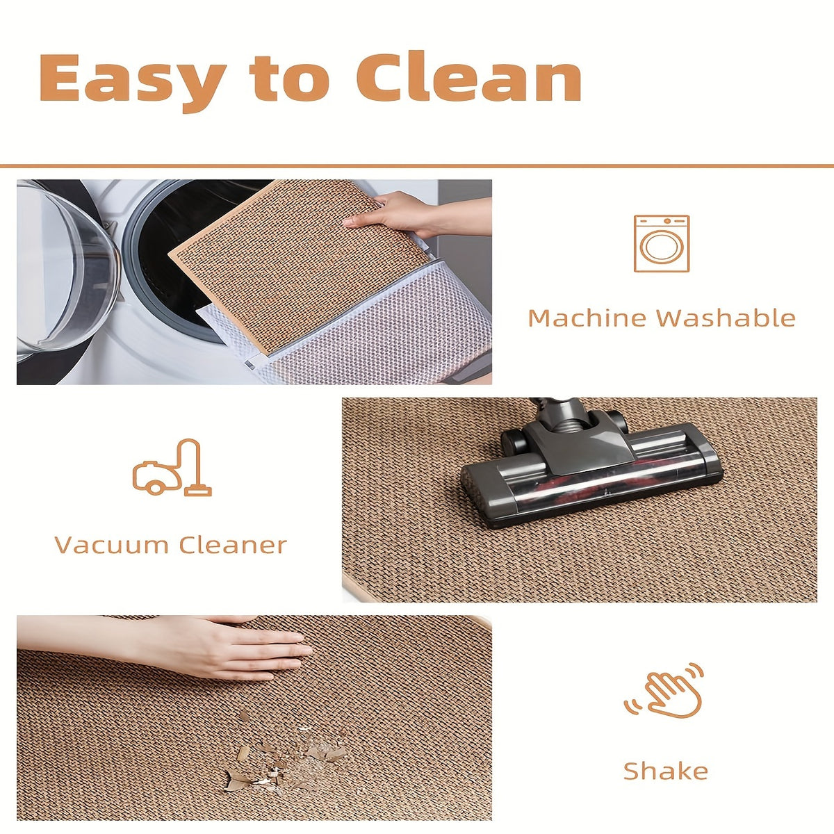 Tapis de salle de bain damier tressé, 2250 g/m²