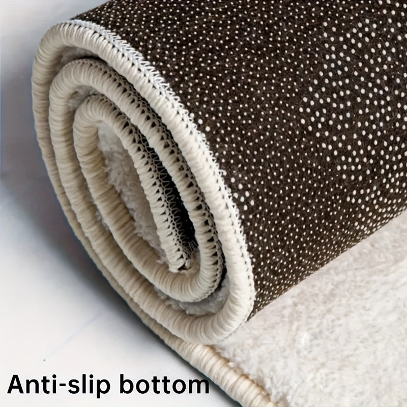 Tapis de salle de bain découpé en nœud