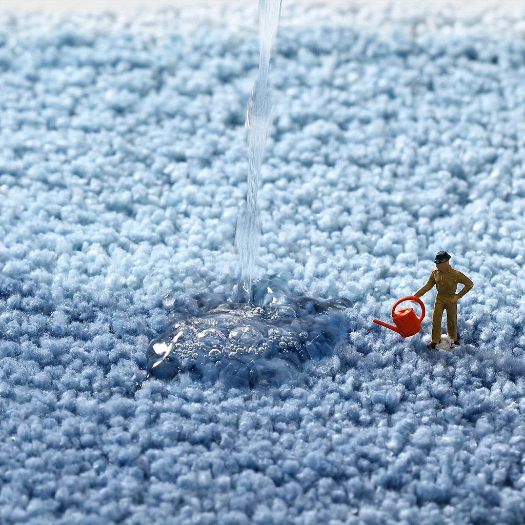 Tapis de salle de bain dégradé en vagues