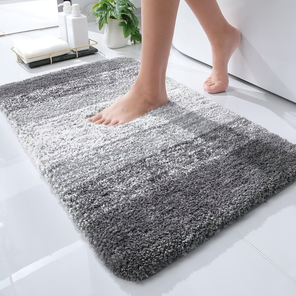 Tapis de salle de bain dégradé, microfibre extra douce