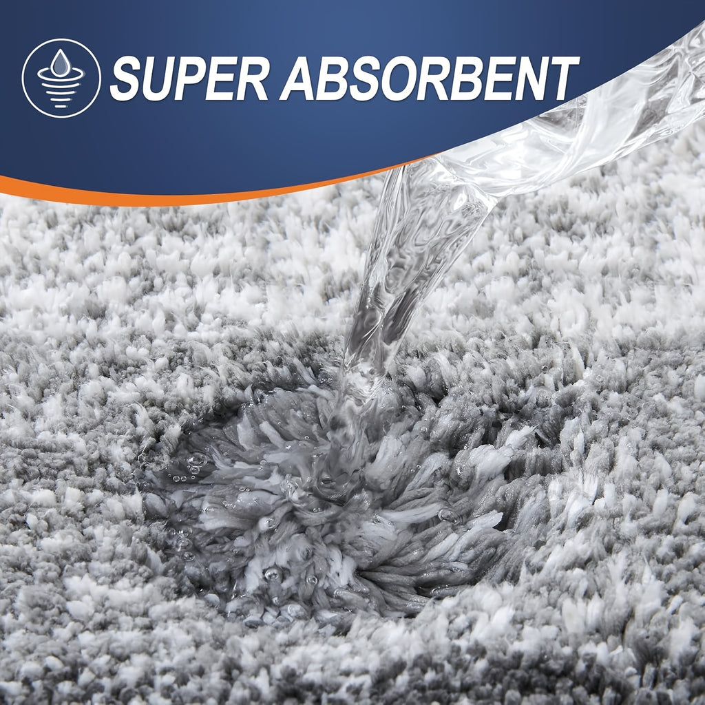 Tapis de salle de bain dégradé, microfibre extra douce