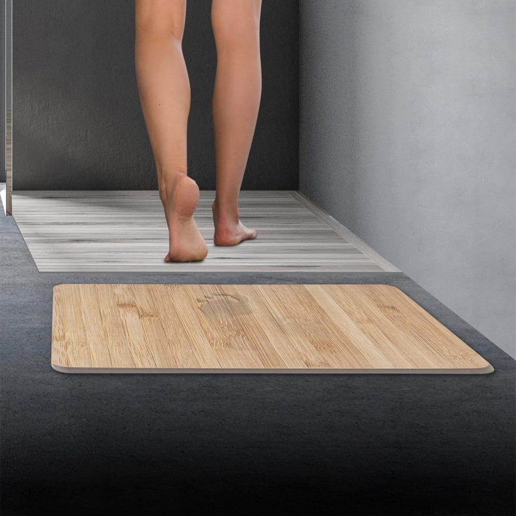 Tapis de salle de bain diatomite dure, effet marbre