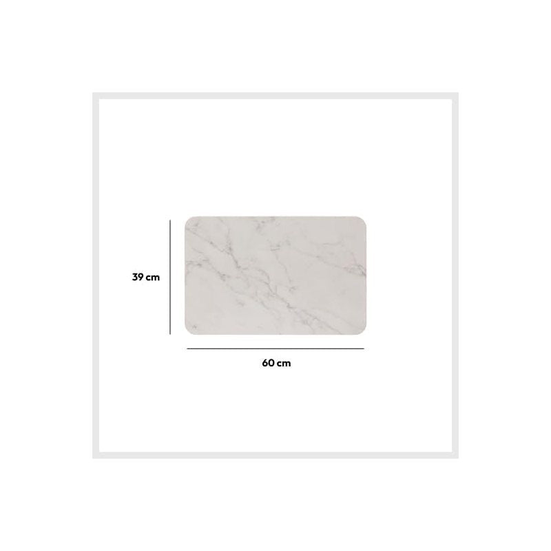 Tapis de salle de bain diatomite dure, effet marbre