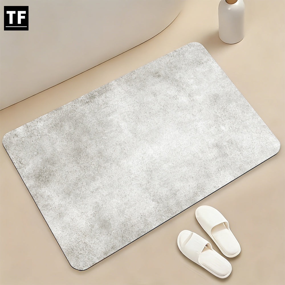 Tapis de salle de bain effet pierre, fin