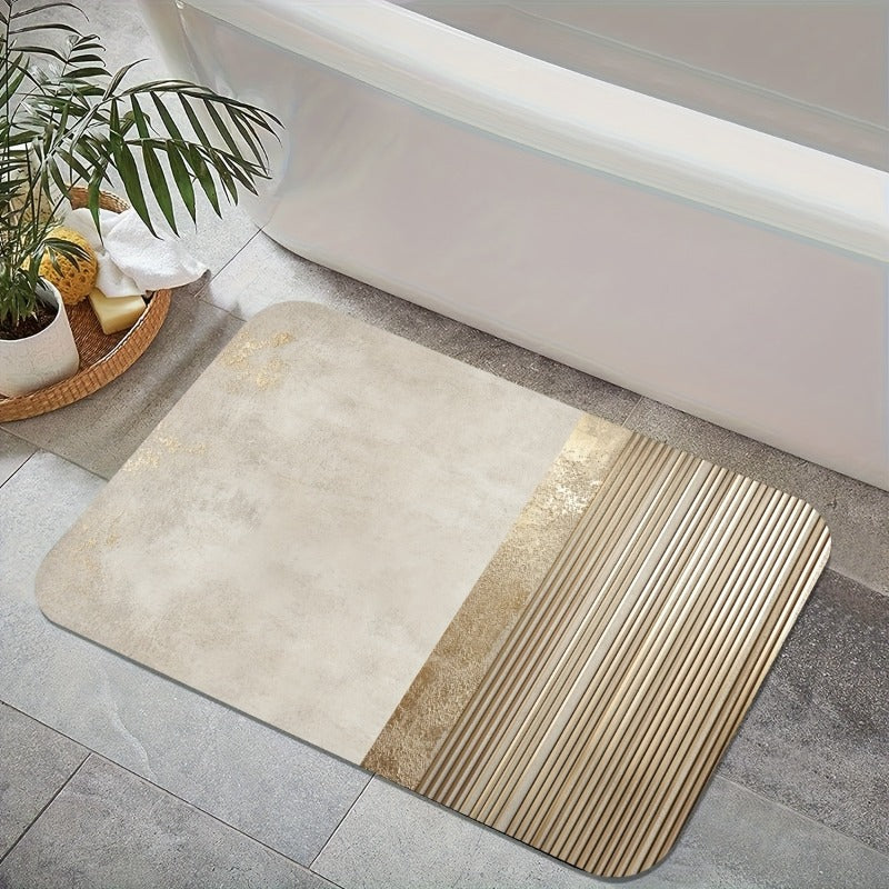 Tapis de salle de bain en diatomite souple