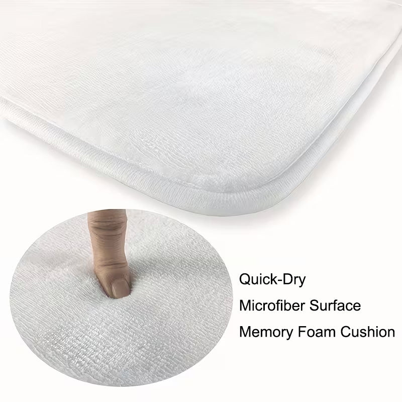 Tapis de salle de bain effet jute tissé imprimé