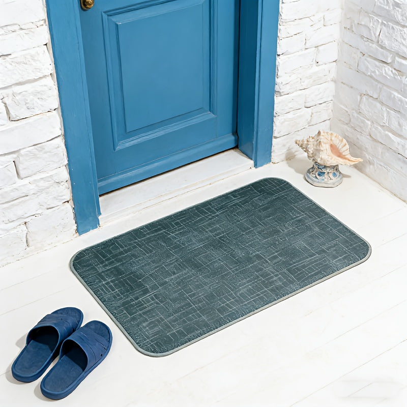 Tapis de salle de bain et d'entrée, coloris aléatoire