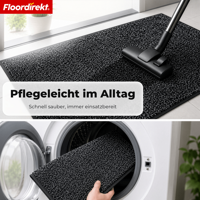 Tapis de salle de bain et d'entrée en coton, dos TPE antidérapant
