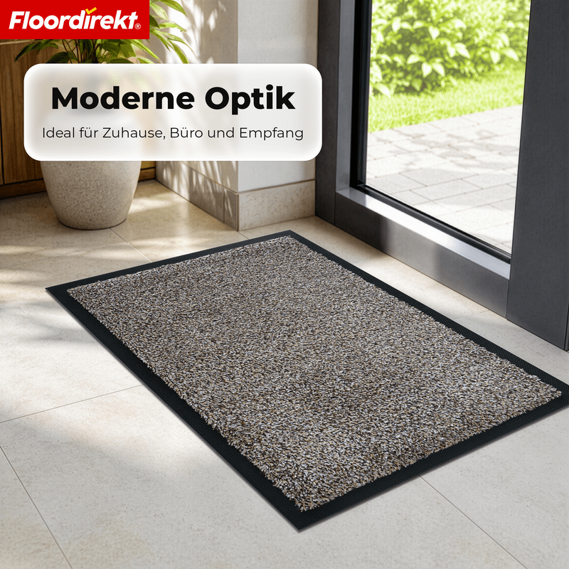 Tapis de salle de bain et d'entrée en coton, dos TPE antidérapant