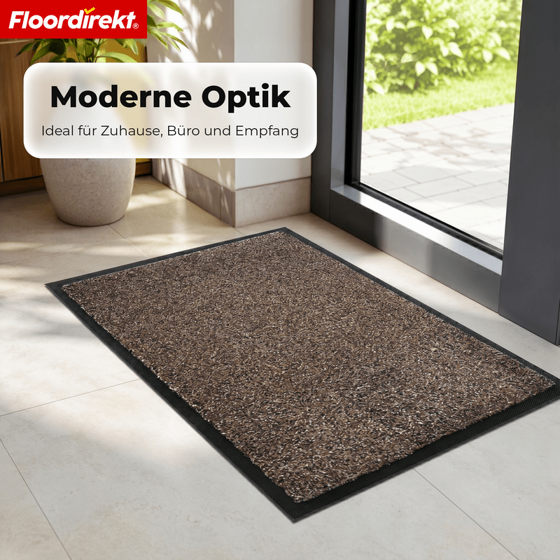 Tapis de salle de bain et d'entrée en coton, dos TPE antidérapant