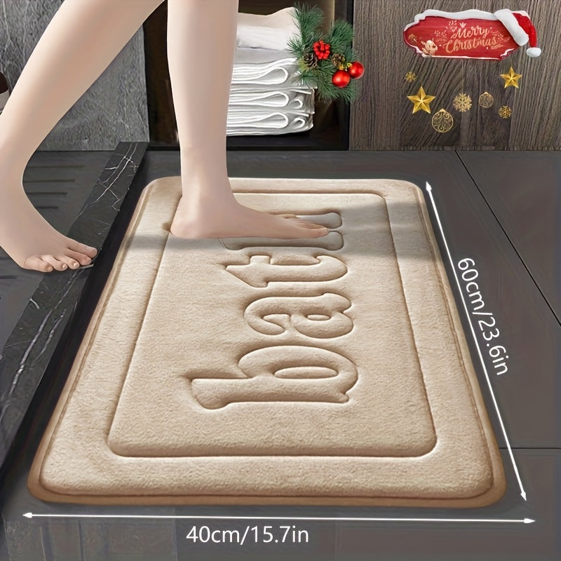 Tapis de salle de bain épais en mousse à mémoire de forme