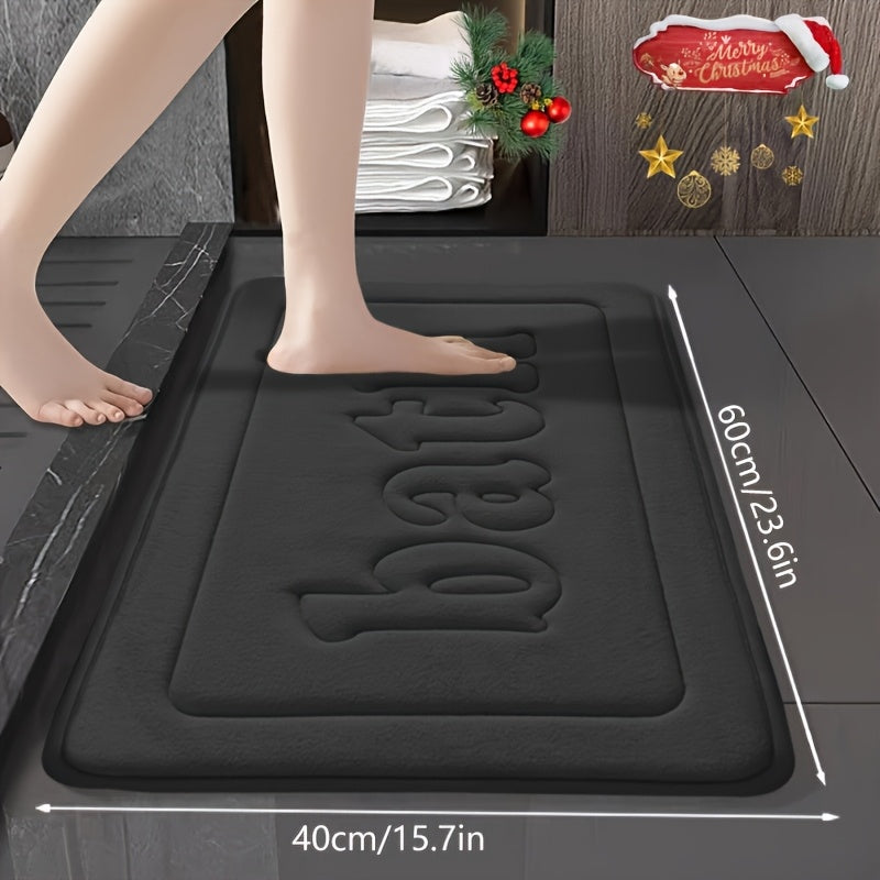 Tapis de salle de bain épais en mousse à mémoire de forme