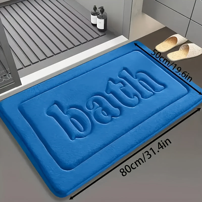 Tapis de salle de bain épais en mousse à mémoire de forme