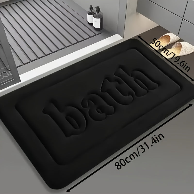 Tapis de salle de bain épais en mousse à mémoire de forme