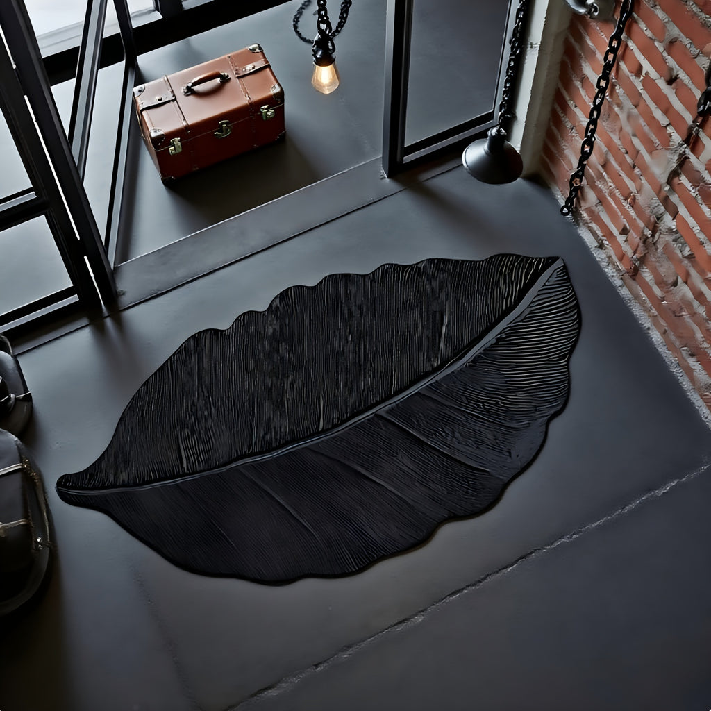 Tapis de salle de bain feuille de bananier