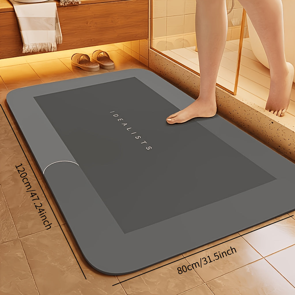 Séchage rapide - Absorbant d'eau - Noir Gris / 80*120cm/31.5*47.24in