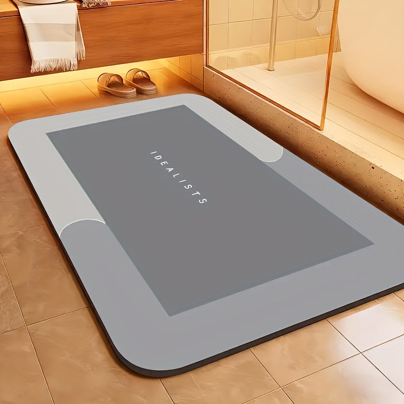 Tapis de salle de bain fin, absorbant et antidérapant